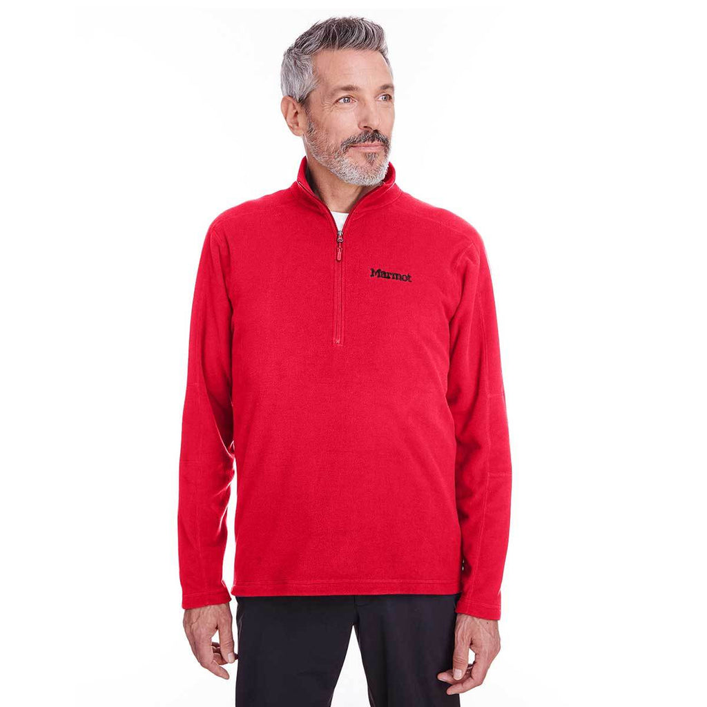 Marmot Men's Team Red Rocklin Fleece Half-Zip