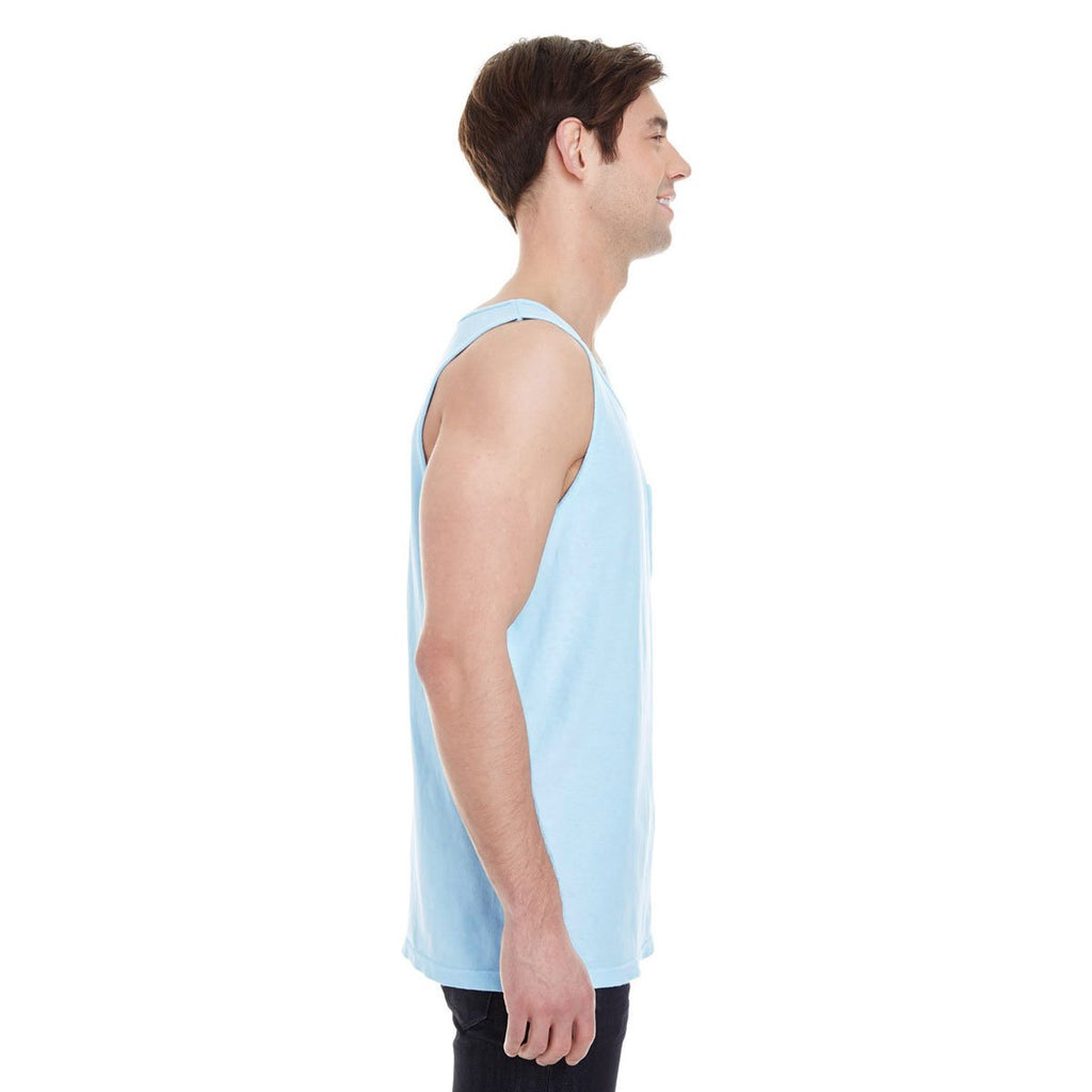 Comfort Colors Men's Chambray 6.1 oz. Pocket Tank