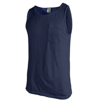 Comfort Colors Men's True Navy 6.1 oz. Pocket Tank
