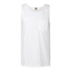Comfort Colors Men's White 6.1 oz. Pocket Tank