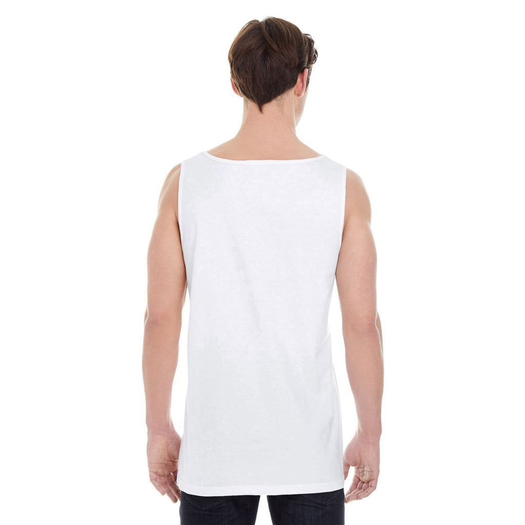 Comfort Colors Men's White 6.1 oz. Pocket Tank