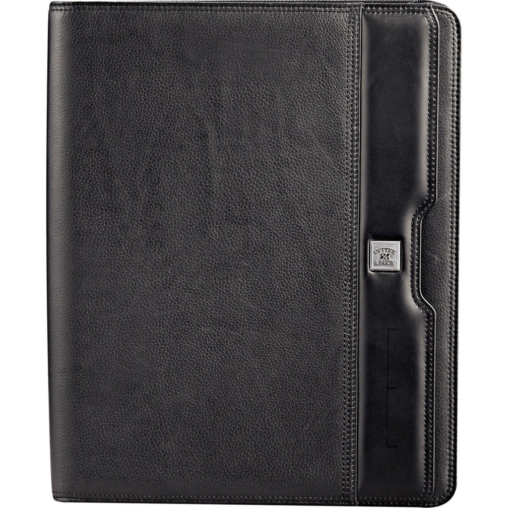 Cutter & Buck Black Performance Series Zippered Padfolio