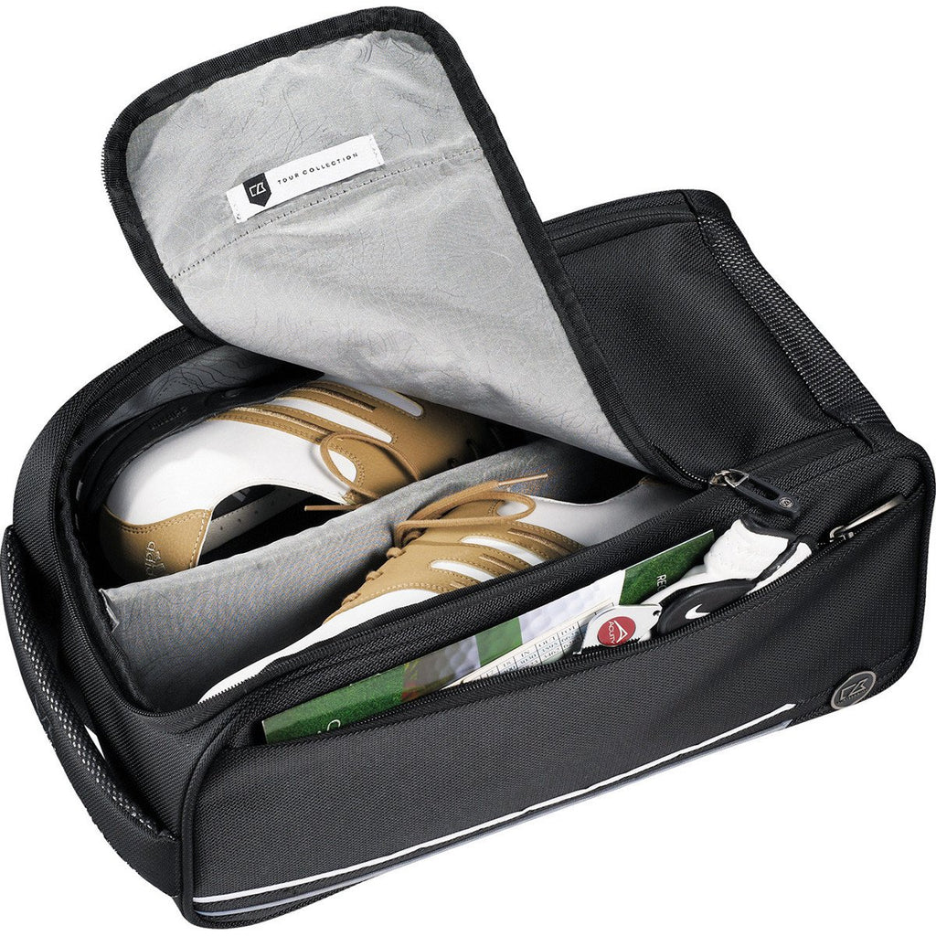 Cutter & Buck Black Tour Deluxe Shoe Bag