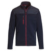 Landway Men's Dark Navy/Red Captain Sweater Fleece