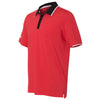 Adidas Golf Men's Ray Red/Black/White Climacool Performance Colorblock Sport Shirt