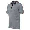 Adidas Golf Men's Vista Grey/Black/Stone Climacool Performance Colorblock Sport Shirt