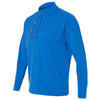 Adidas Golf Men's Bright Royal/Lead Mixed Media Quarter-Zip Jacket