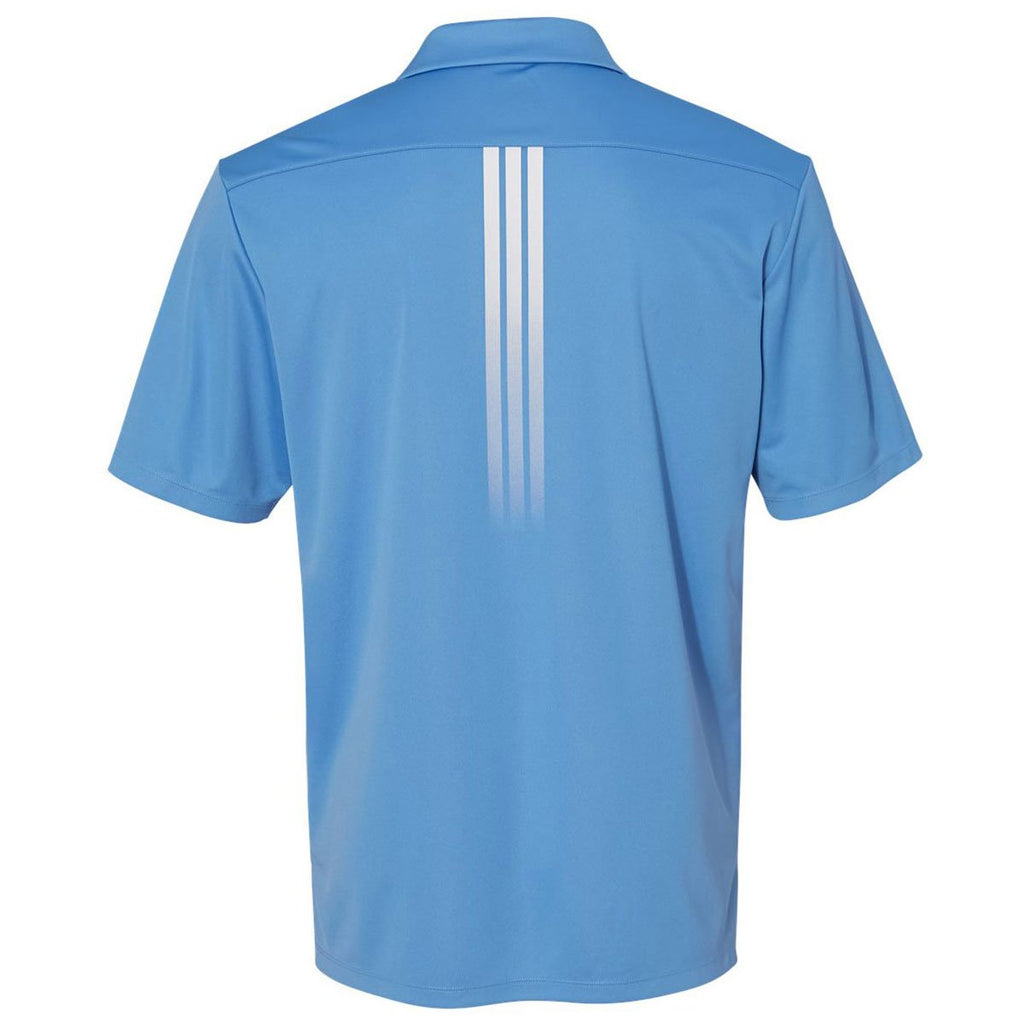 Adidas Golf Men's Lucky Blue Gradient 3-Stripes Sport Shirt