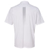 Adidas Golf Men's White Gradient 3-Stripes Sport Shirt