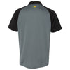 Adidas Golf Men's Black/Vista Grey/EQT Yellow Climacool 3-Stripe Sport Shirt