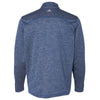 Adidas Golf Men's Collegiate Royal Heather/Mid Grey Brushed Terry Heather Quarter-Zip