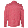 Adidas Golf Men's Power Red Heather/Black Brushed Terry Heather Quarter-Zip
