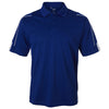 Adidas Golf Men's Collegiate Royal/White Climalite 3-Stripes Cuff Sport Shirt