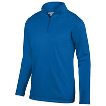 Augusta Sportswear Men's Royal Wicking Fleece Quarter-Zip Pullover