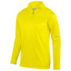 Augusta Sportswear Men's Power Yellow Wicking Fleece Quarter-Zip Pullover