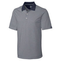 Cutter & Buck Men's Onyx/White Tall DryTec Trevor Stripe Polo