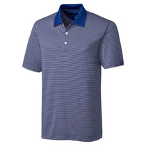 Cutter & Buck Men's Tour Blue/Oxide Tall DryTec Trevor Stripe Polo