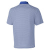 Cutter & Buck Men's Tour Blue/White Tall DryTec Trevor Stripe Polo