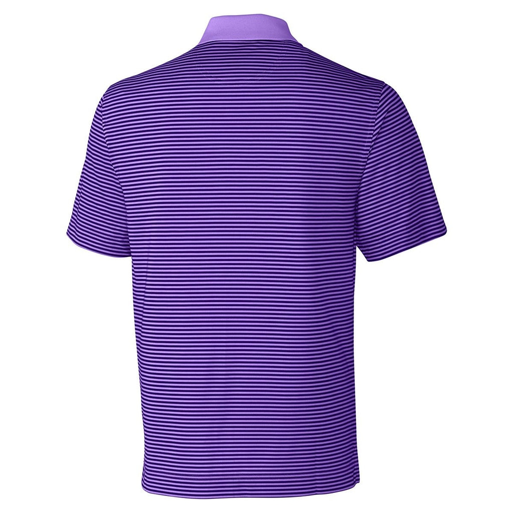 Cutter & Buck Men's Valor/Black Tall DryTec Trevor Stripe Polo