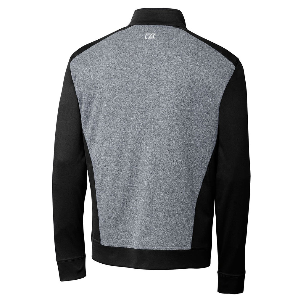 Cutter & Buck Men's Black Tall DryTec Replay Half-Zip