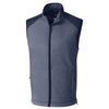Cutter & Buck Men's Liberty Navy Heather Tall WeatherTec Cedar Park Vest