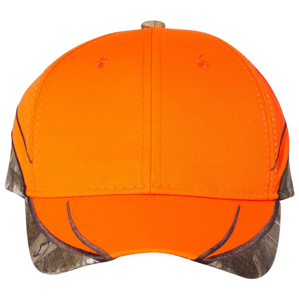 Outdoor Cap Blaze/Realtree Edge Blaze Cap With Camo Trim