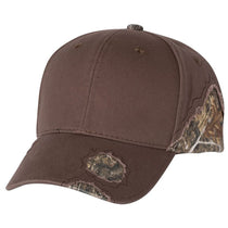 Outdoor Cap Brown/Realtree Edge Frayed Camouflage Cap