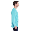 Comfort Colors Men's Lagoon Blue French Terry Crew With Pocket