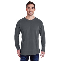 Comfort Colors Men's Pepper French Terry Crew With Pocket
