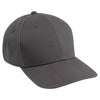 AHEAD Graphite/Black Cotton Twill Flat Brim Cap
