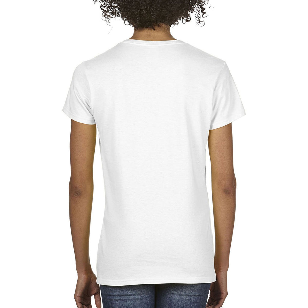 Comfort Colors Women's White Midweight RS V-Neck T-Shirt