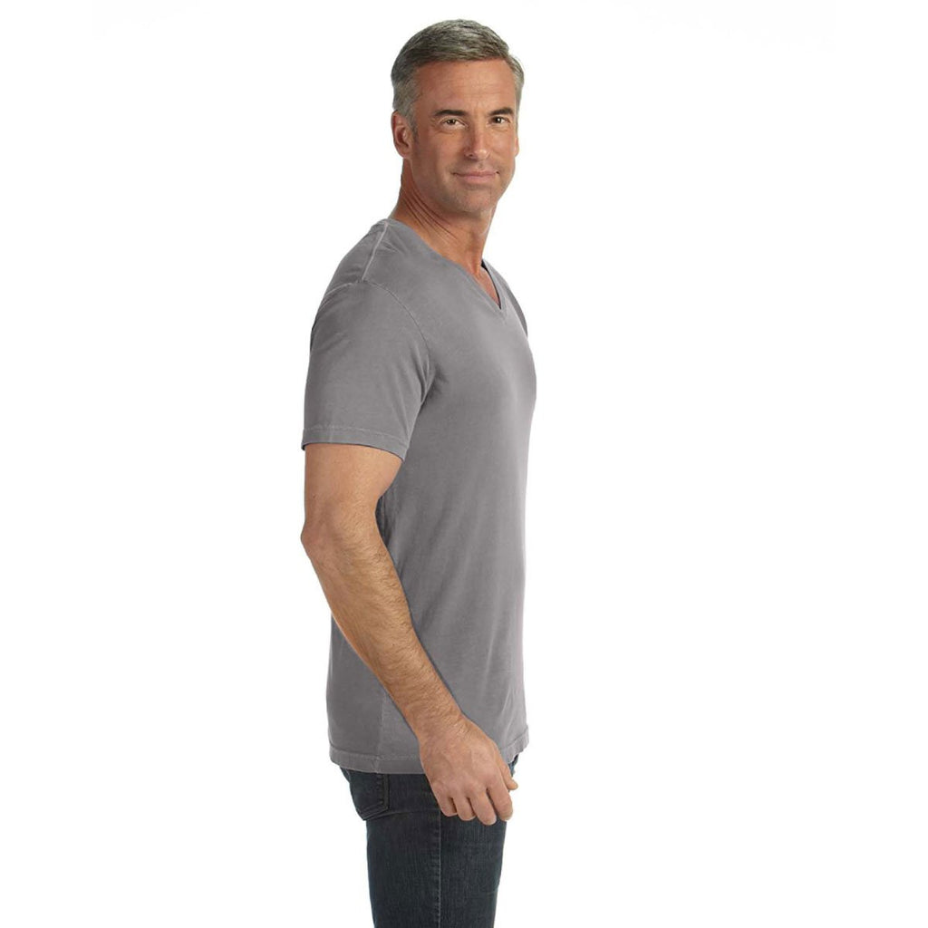 Comfort Colors Men's Grey 5.4 Oz. V-Neck T-Shirt