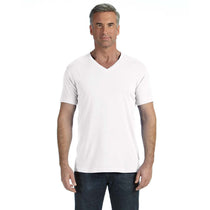 Comfort Colors Men's White 5.4 Oz. V-Neck T-Shirt