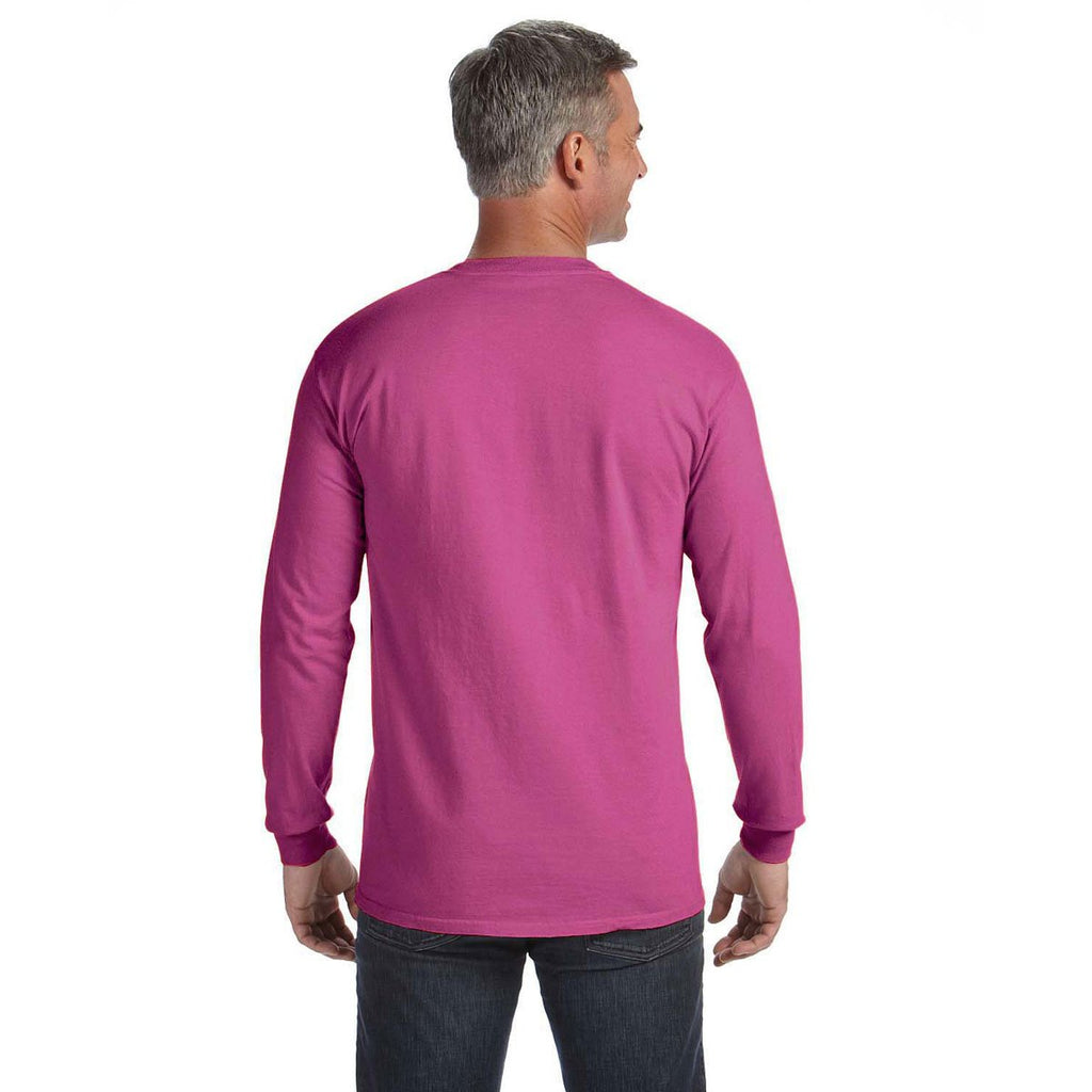 Comfort Colors Men's Peony 6.1 Oz. Long-Sleeve Pocket T-Shirt