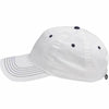 AHEAD White Lightweight Solid Contrast Stitch Cap