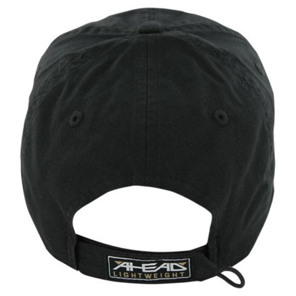 AHEAD Black Lightweight Cotton Solid Cap