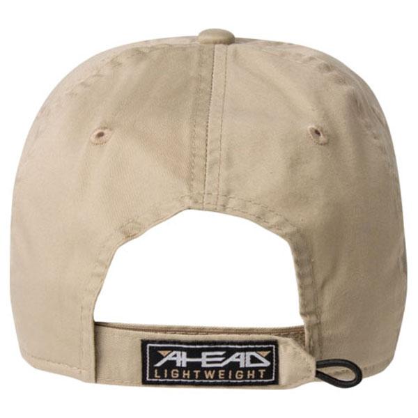 AHEAD Khaki Lightweight Cotton Solid Cap