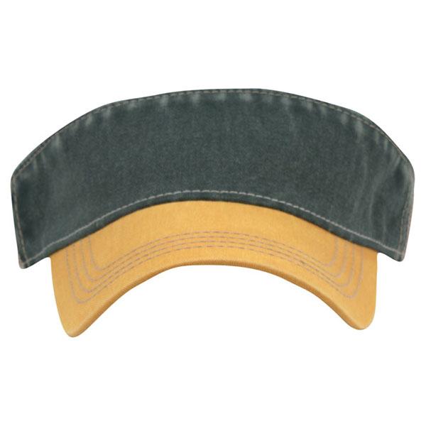 AHEAD Pine/Dijon/Tan 3-Tone Tea Stain Visor