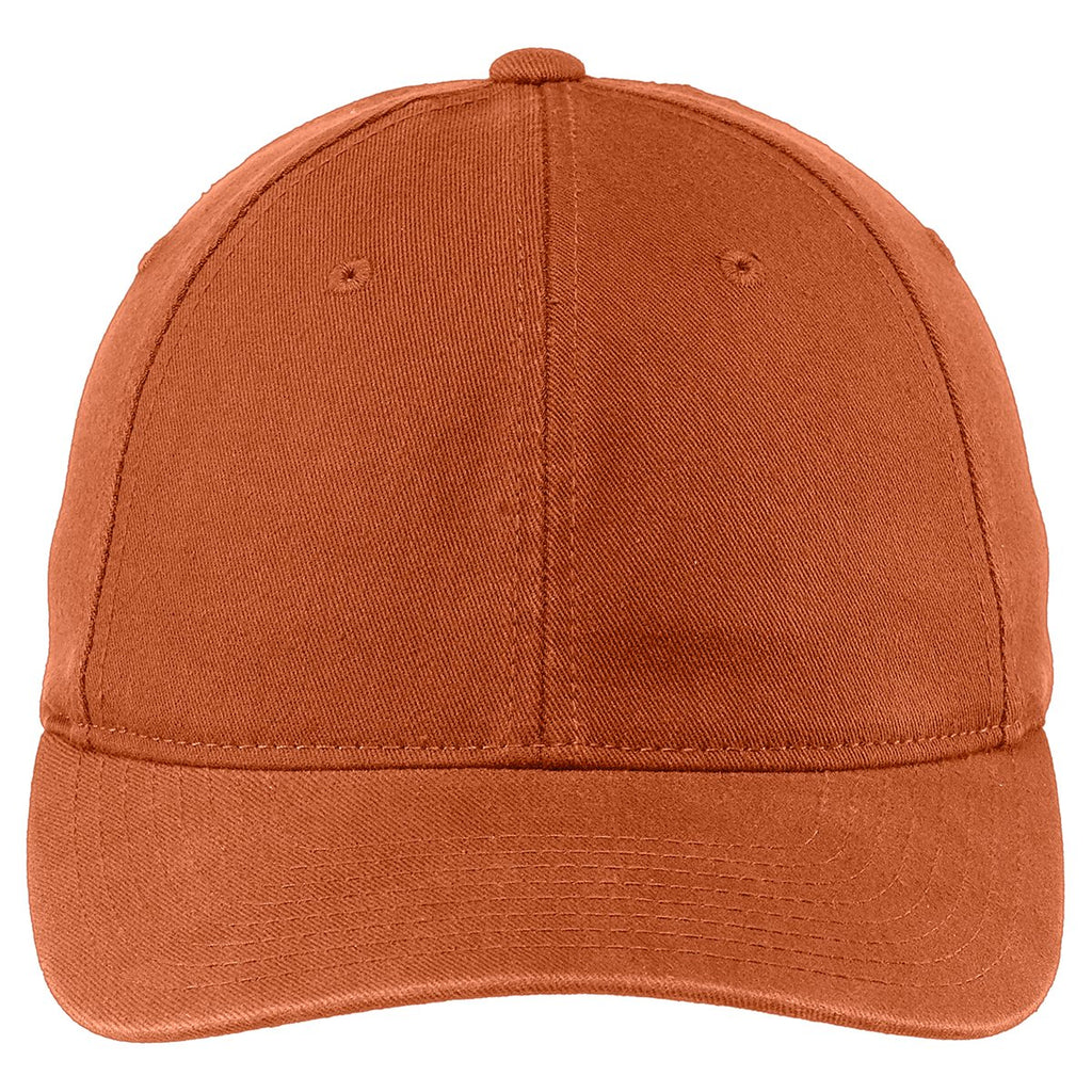 Port Authority Burnt Orange Flexfit Garment Washed Cap