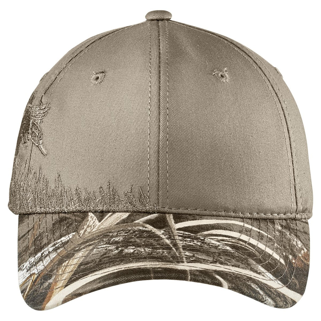 Port Authority Realtree MAX-5/ Khaki/ Duck Embroidered Camouflage Cap