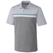 Cutter & Buck Men's Charcoal Heather Alki Sport Stripe Polo