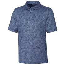 Cutter & Buck Men's Indigo Heather Forge Paisley Print Polo