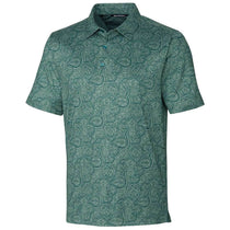 Cutter & Buck Men's Seaweed Heather Forge Paisley Print Polo