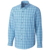 Cutter & Buck Men's Chambers Soar Fine Line Plaid Shirt