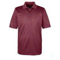 Core 365 Men's Burgundy Pilot Textured Ottoman Polo