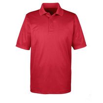 Core 365 Men's Classic Red Pilot Textured Ottoman Polo