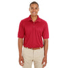 Core 365 Men's Classic Red Pilot Textured Ottoman Polo