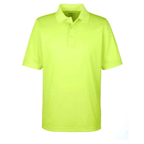Core 365 Men's Safety Yellow Pilot Textured Ottoman Polo
