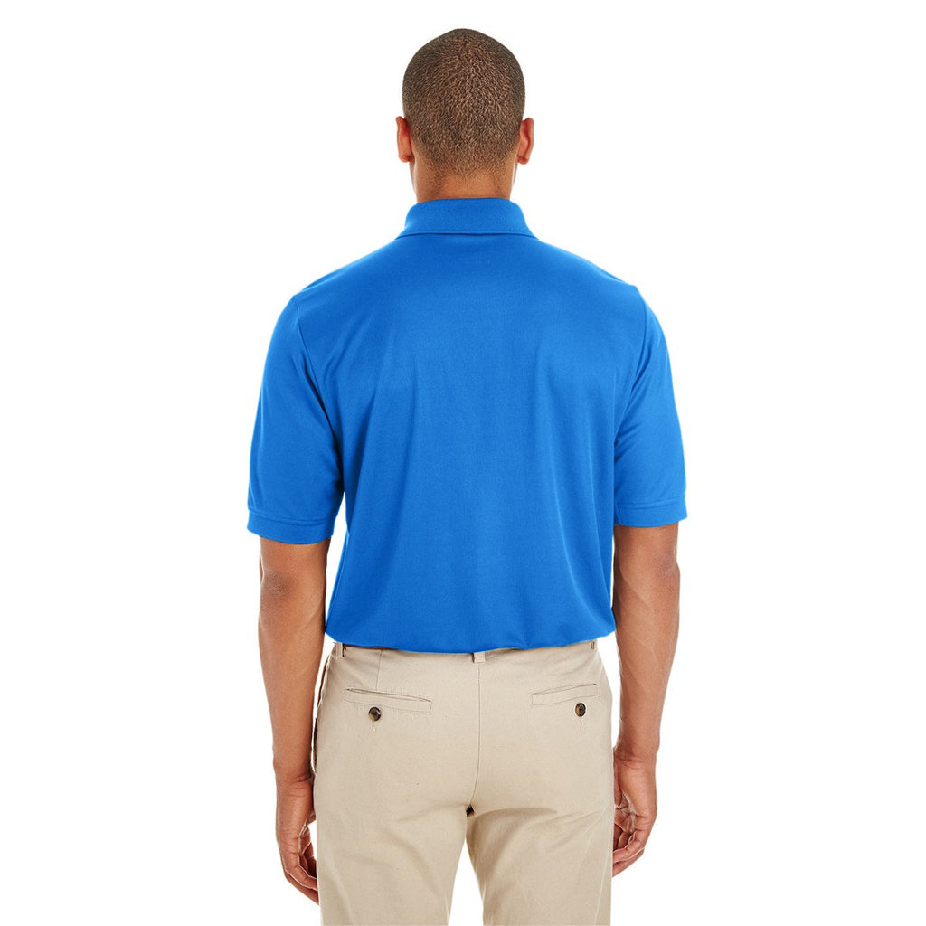 Core 365 Men's True Royal Pilot Textured Ottoman Polo