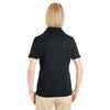 Core 365 Women's Black Pilot Textured Ottoman Polo